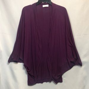 Hourglass Lilly, Plum Purple Batwing Coverup, Size S